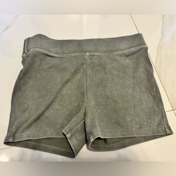 Wild Fable Charcoal lounge shorts high waisted and ribbed - Picture 7 of 7